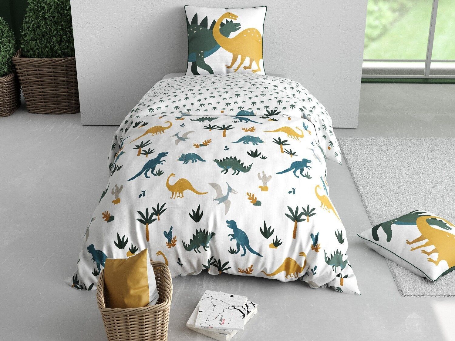 Set copripiumino Denver 2 pezzi, 140x200 cm, 100% cotone, 57 fili