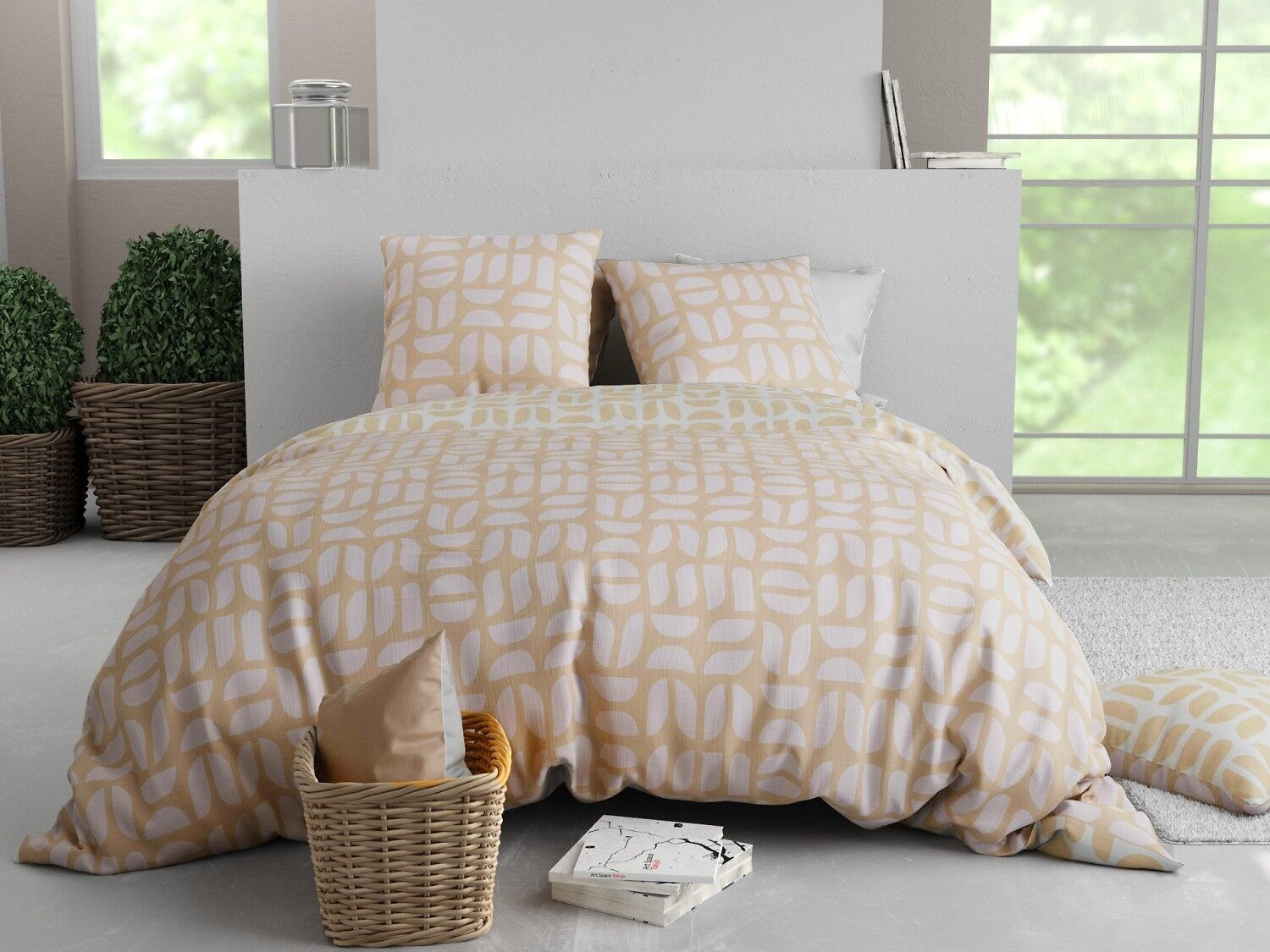 Romy set copripiumino in policotone 3 pezzi 200x200cm