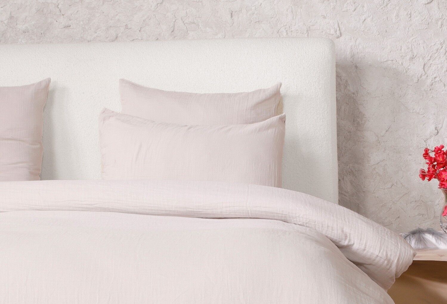 Federa 50x70 cm 100% Cotone Lavato Garza Naturale Ecru