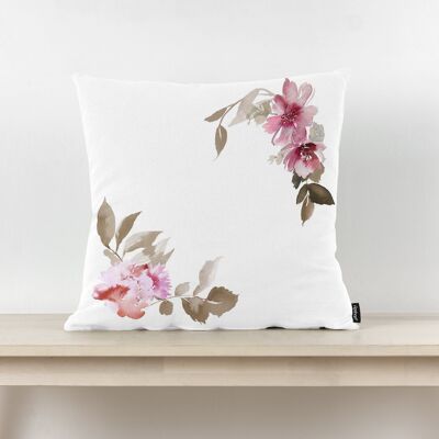 Housse de coussin rose Leeds 45x45 cm