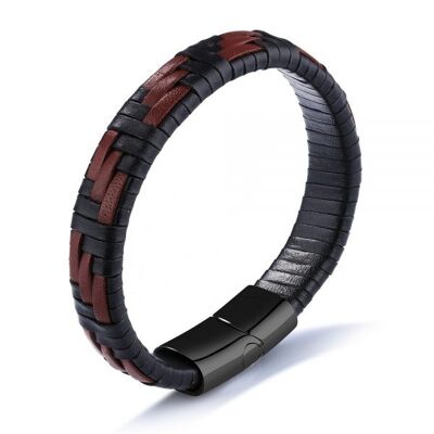 Woven leather bracelet Weber | Men's bracelet