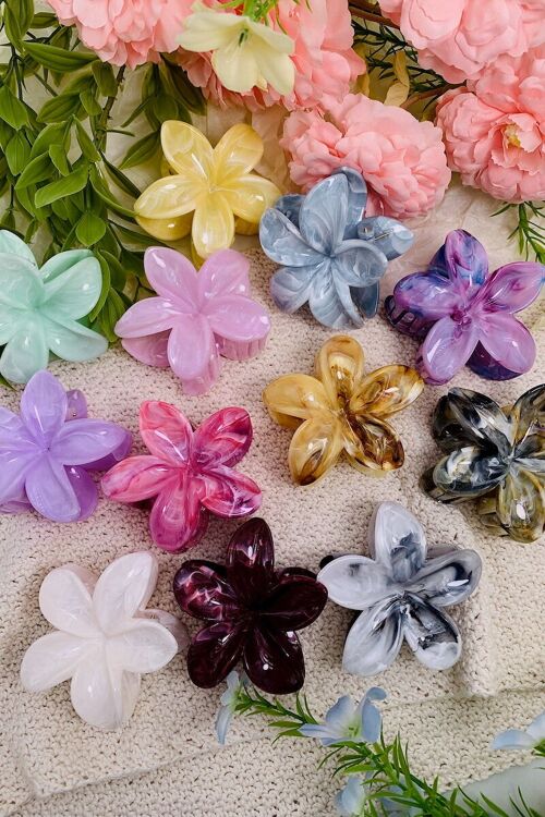 Pince à cheveux en forme de fleur YH26