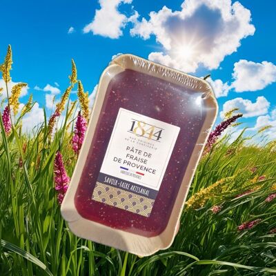 Strawberry paste from Provence - 300 g tray - NEW WOODEN PACKAGING