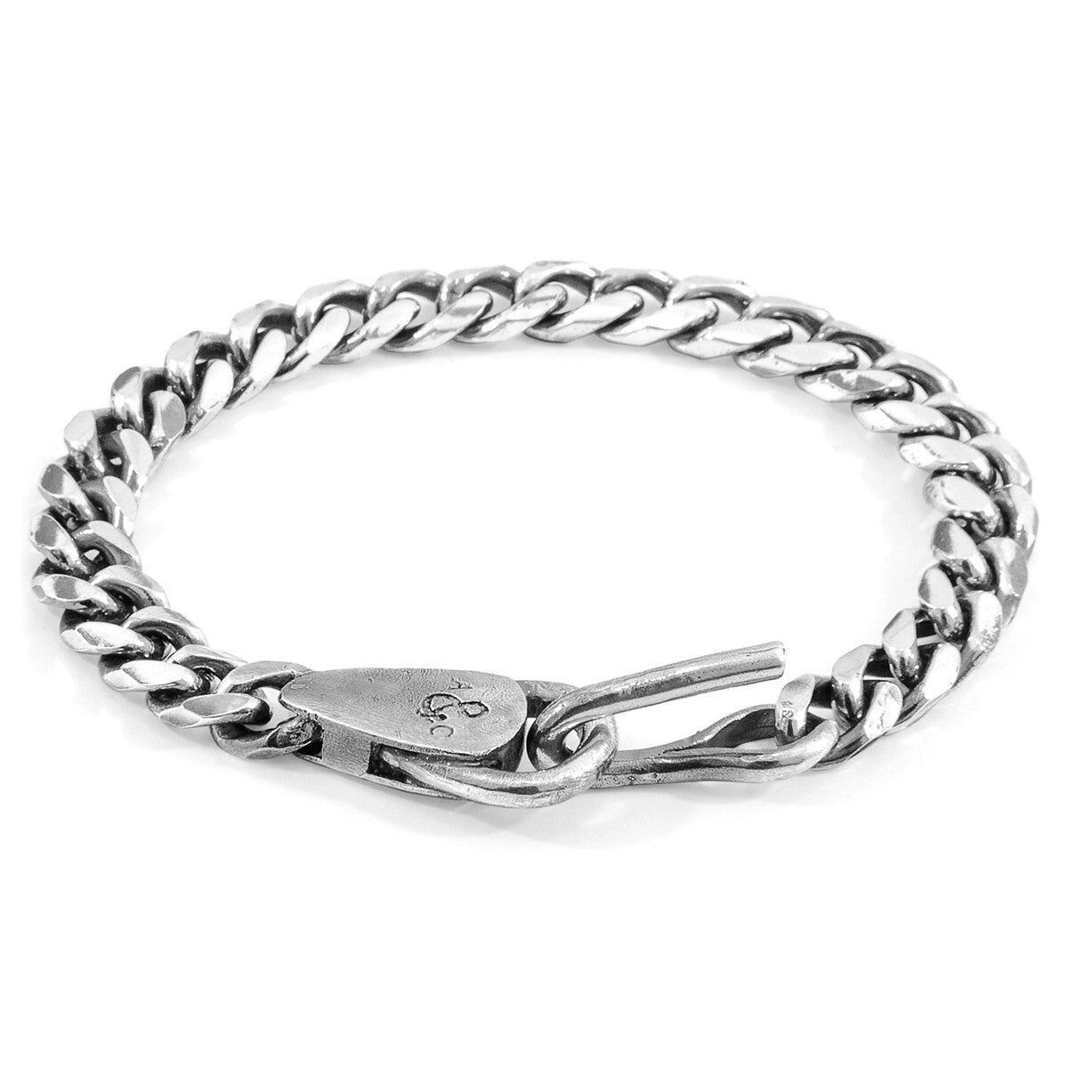 Braccialetto a catena in argento Pembroke Mooring