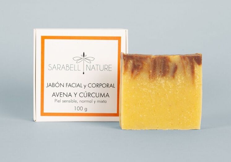 Savon pour le corps à l'avoine et au curcuma