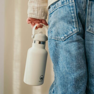 Botella térmica de acero inoxidable de 350 ml.