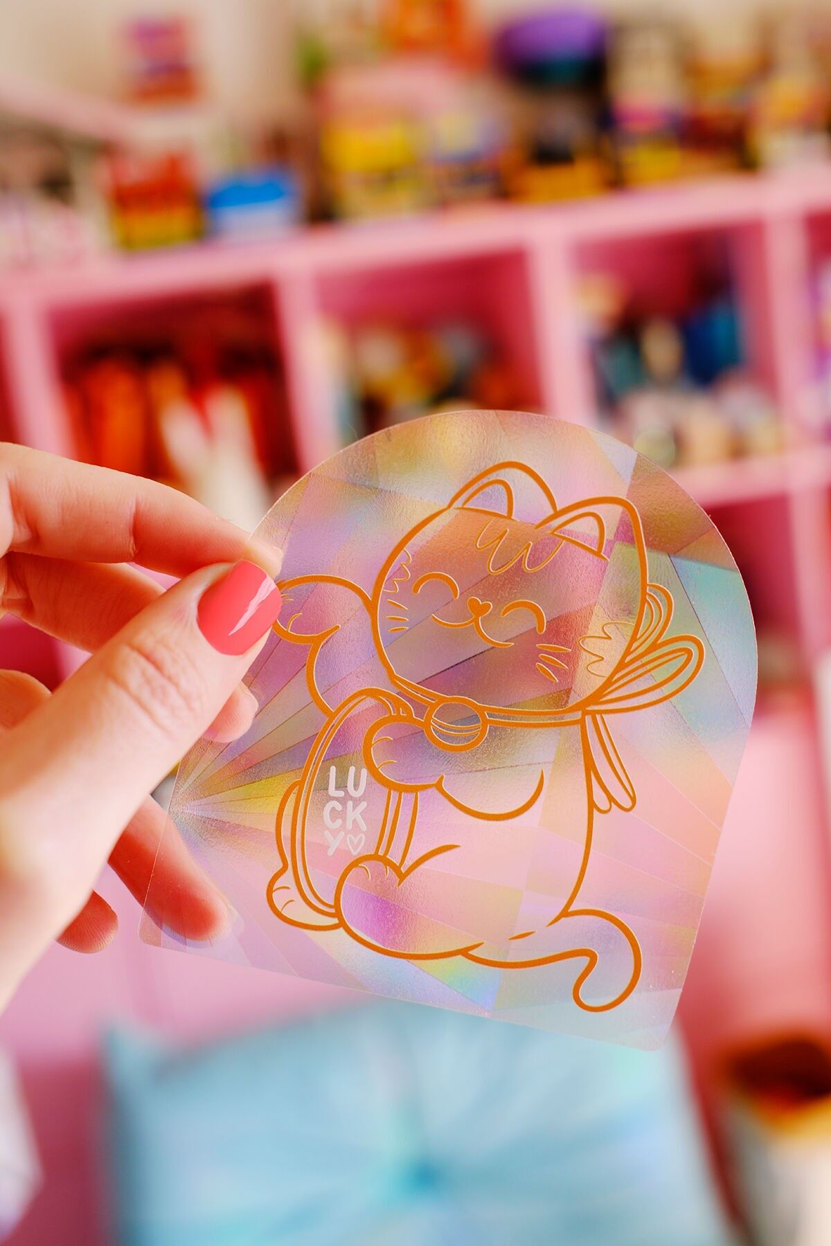 Adesivo acchiappasole Maneki Neko – Rainbow Maker