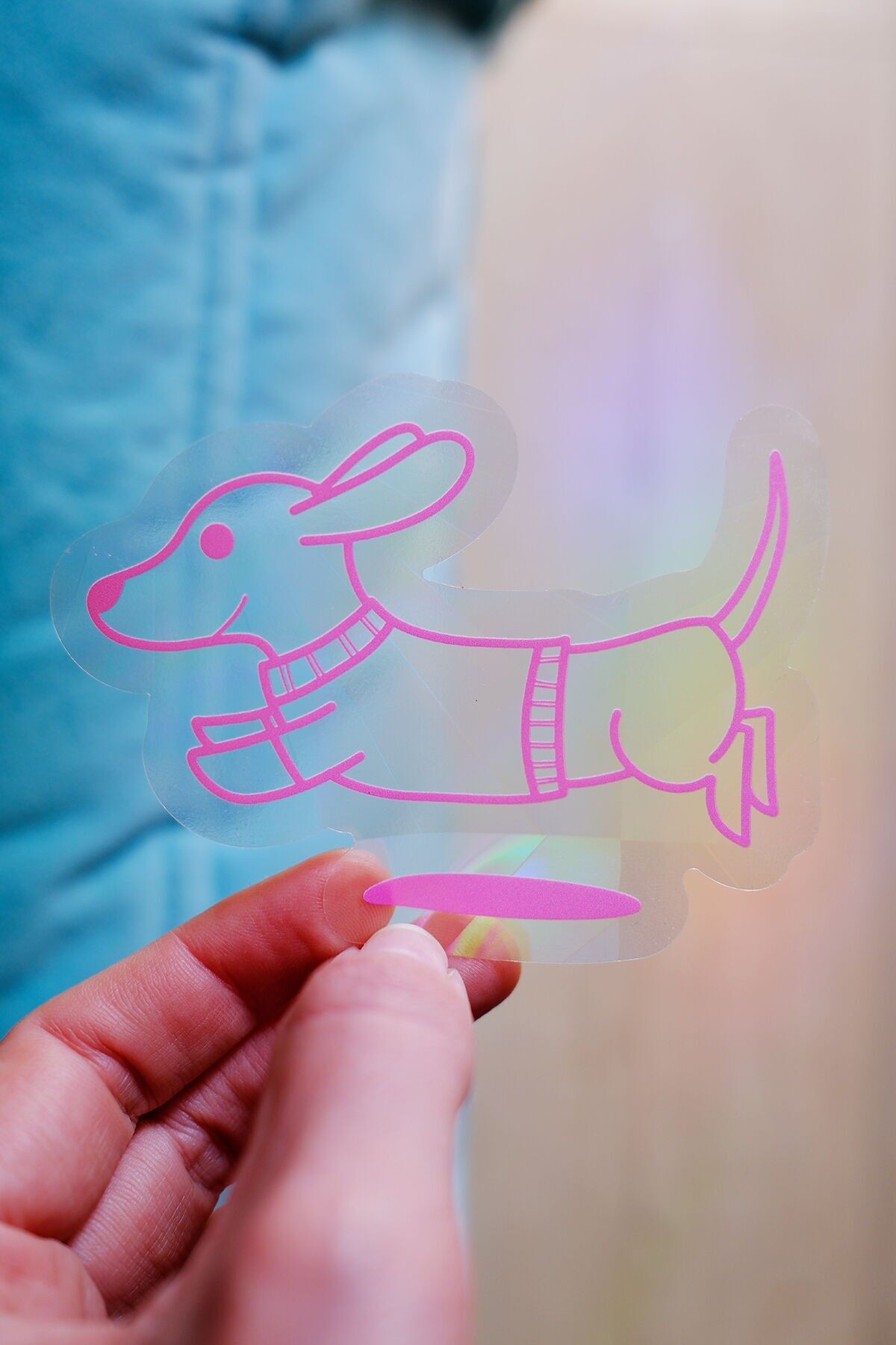 Dackel Sonnenfänger Aufkleber – Rainbow Maker