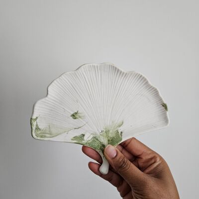 Plateau Feuille en Jesmonite fait main