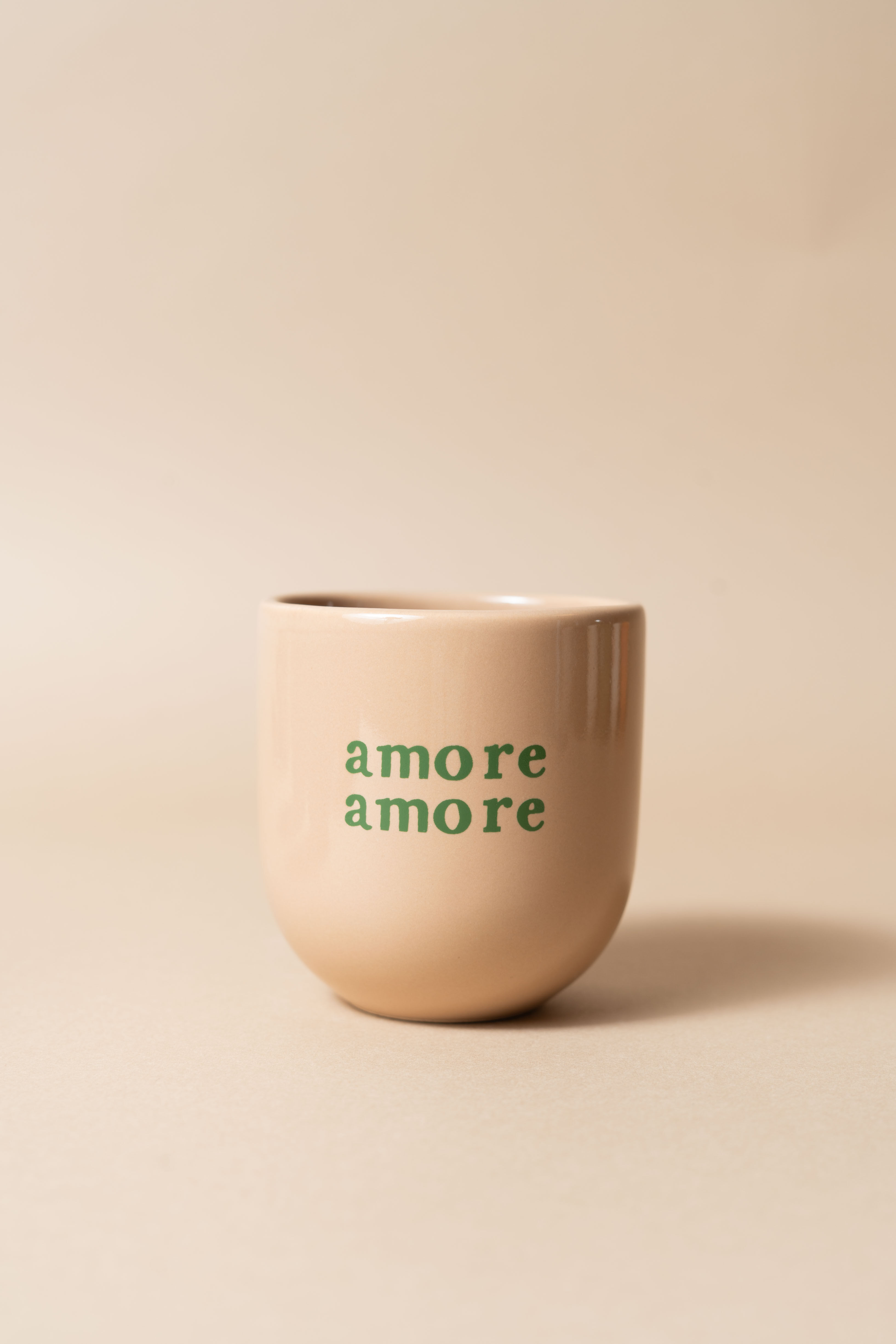 Handmade Sisi mug, Amore Amore beige