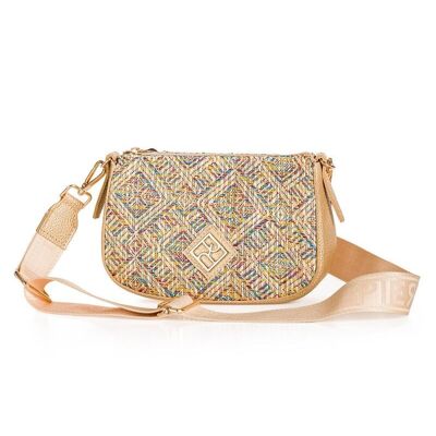 Bolso Hiosti Clio Paja Dorado