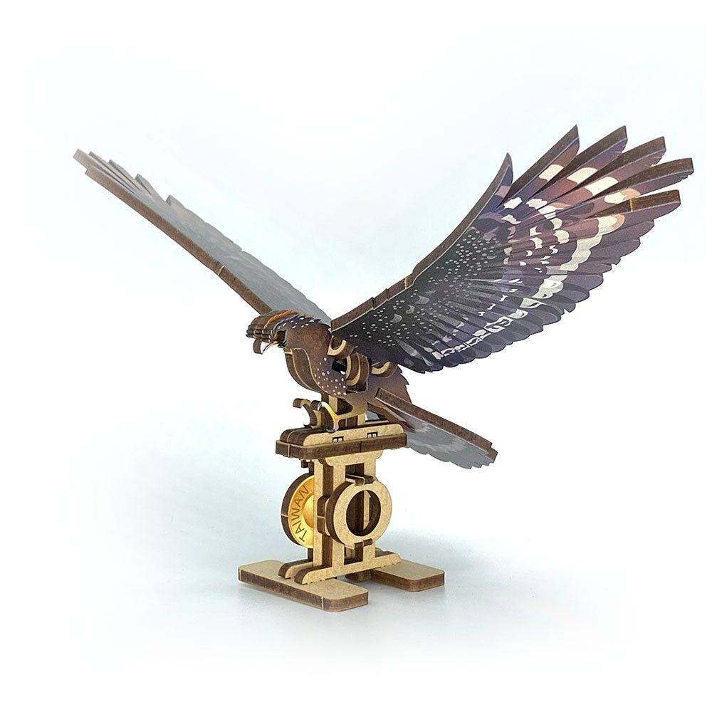 Schlangenadler mit Haube 3D-Puzzle