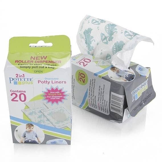 Pack of 20 disposable refills for Potette travel jars