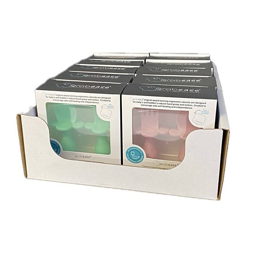 Assortimento di 12 set di posate ergonomiche con espositore