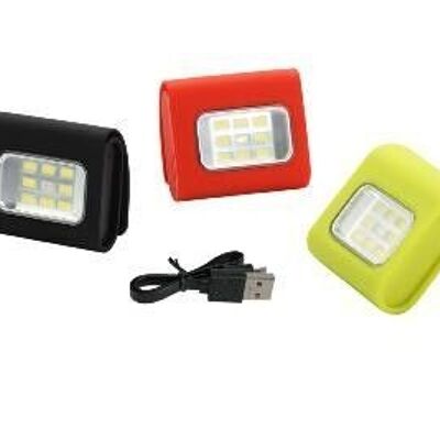 CLIP LIGHT Petite lampe rechargeable de signalisation rouge/blanche magnétique