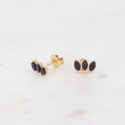 Pendientes Frances - piedras naturales