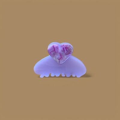 Horquilla de bebé con forma de corazón MM - Lila