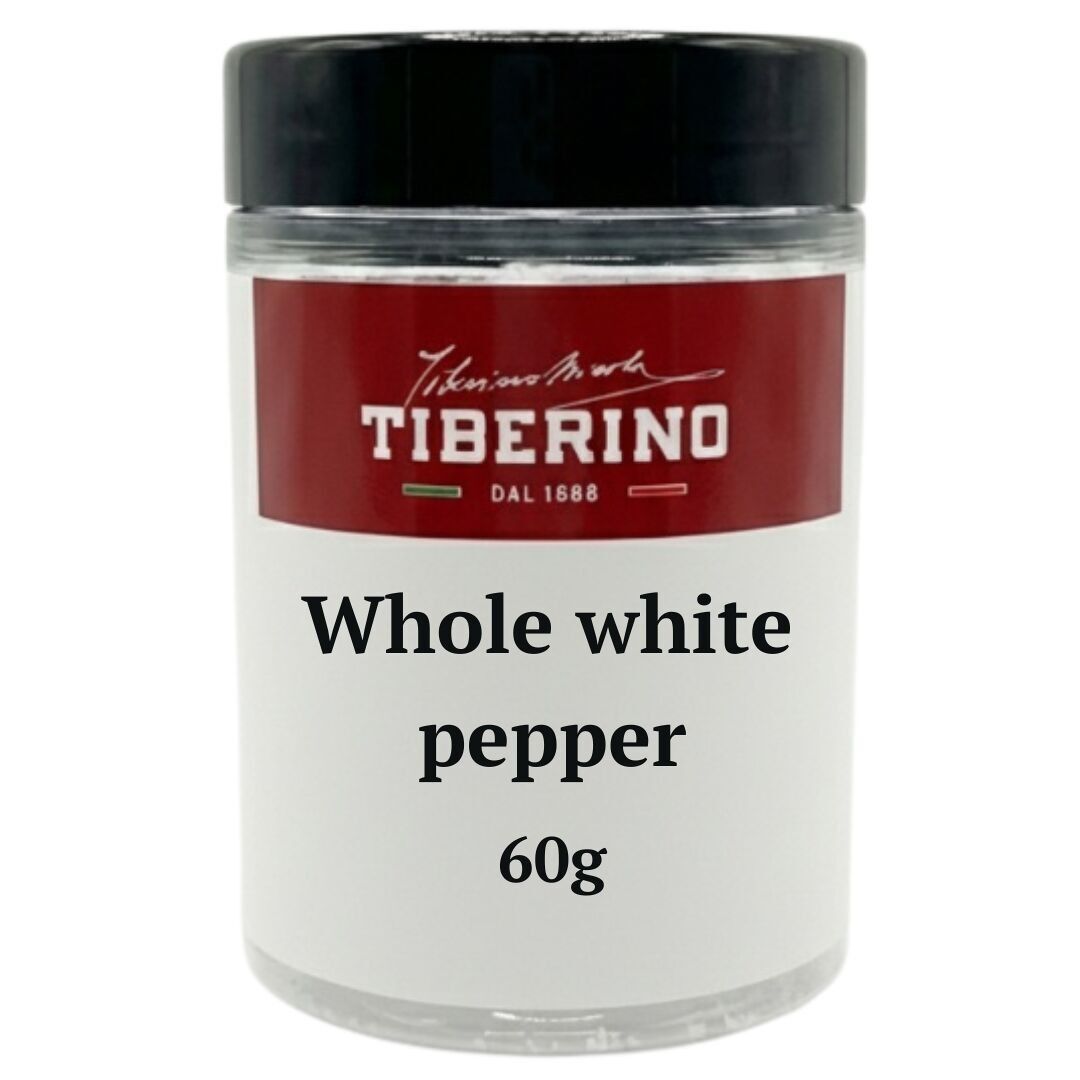 Granos de pimienta blanca