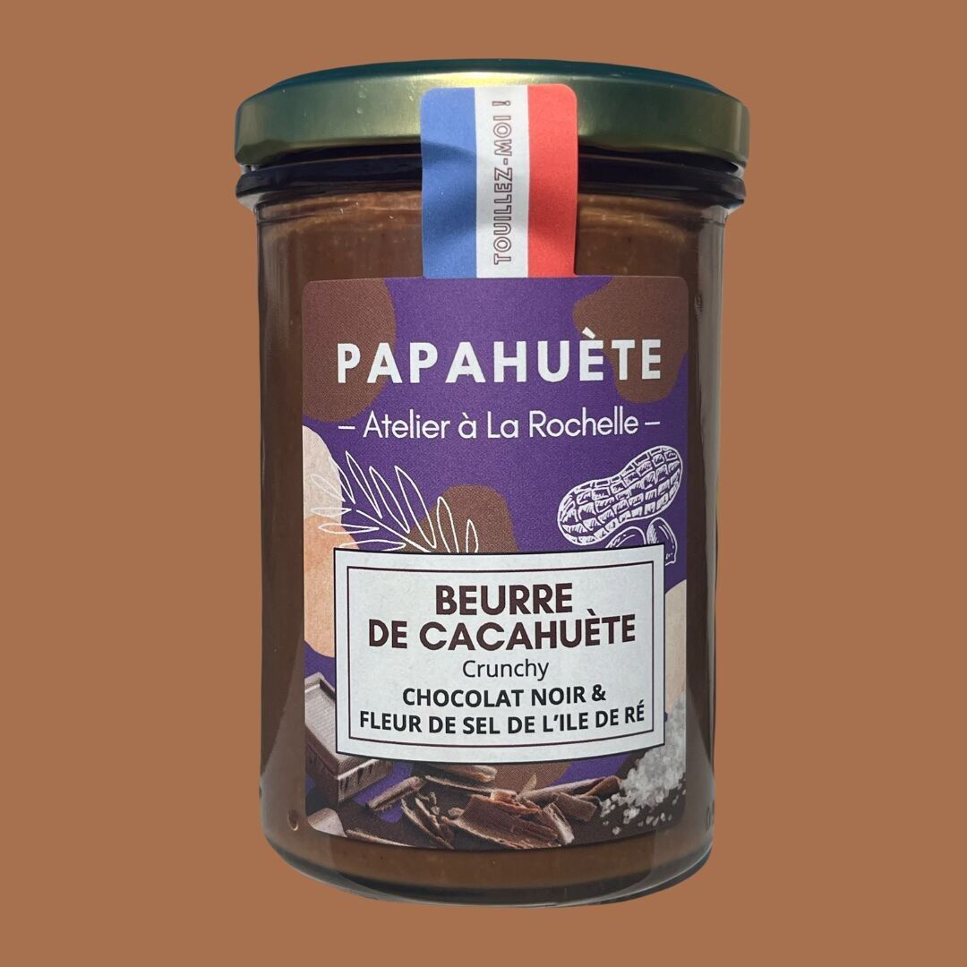 BURRO DI ARACHIDI CIOCCOLATO FONDENTE E FLEUR DE SALE