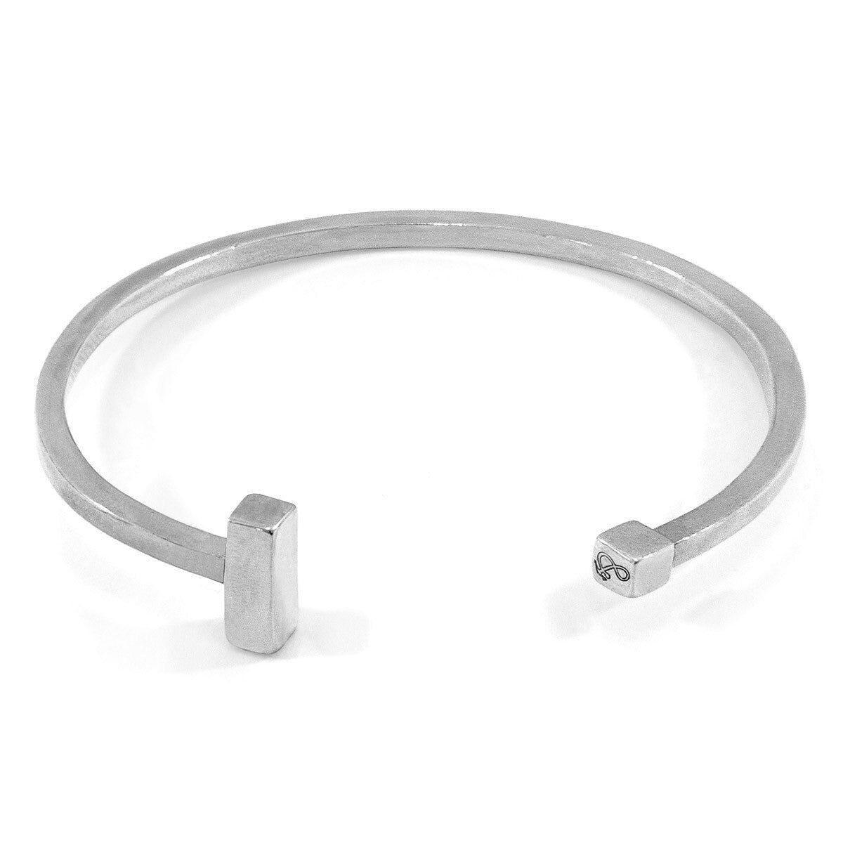 Bracciale rigido Faris Square Midi Wayfarer in argento