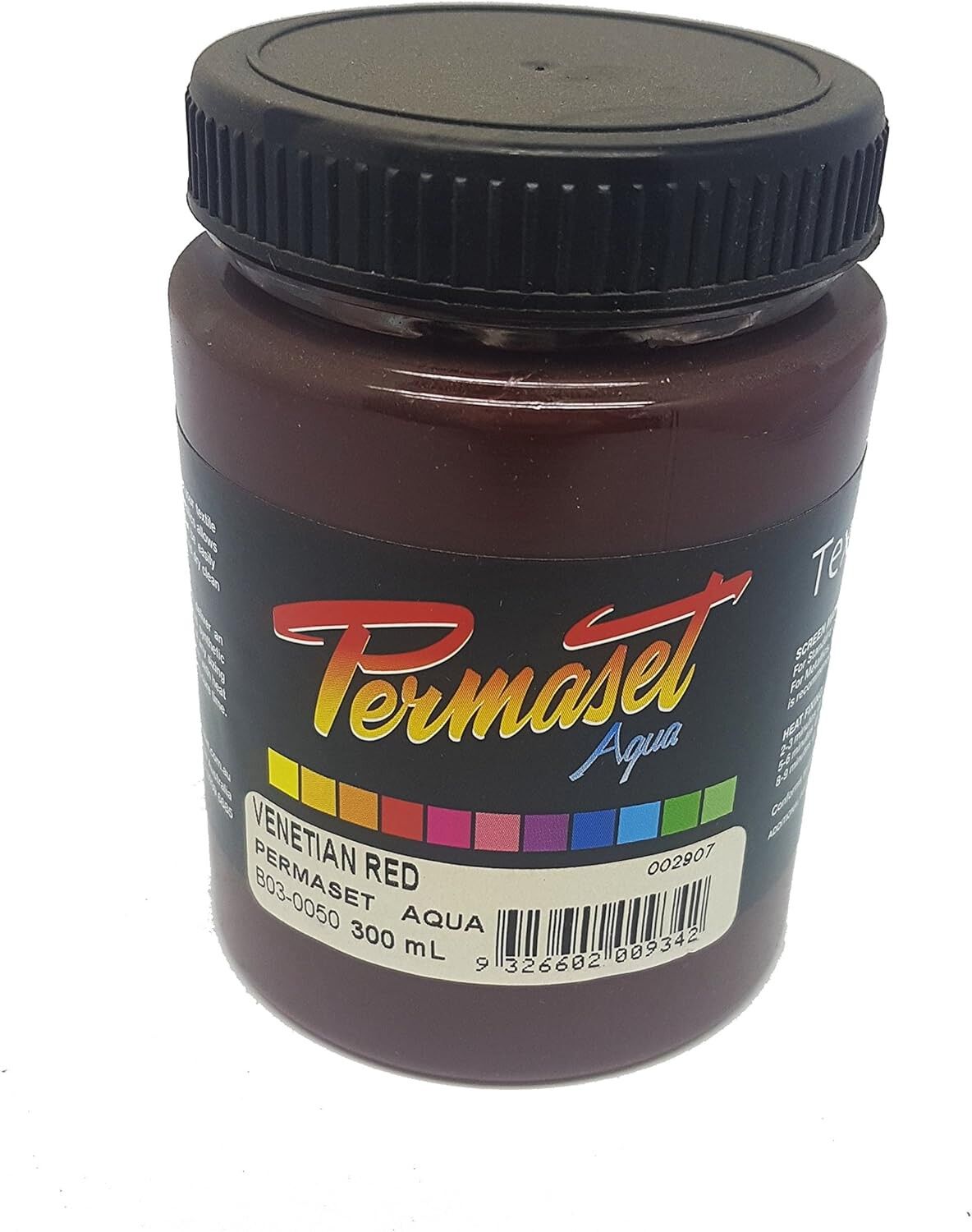 Permaset Aqua Standard 300ml Venetian Red- Screen Printing Ink for Fabric - Ideal Screen Printing Kit for Home Office, Starter Kit, Fabric Paint, Screen Printer and other Fabric Ink