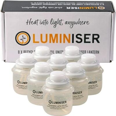 8 recambios de lámpara de aceite para linterna led LUMINIZER
