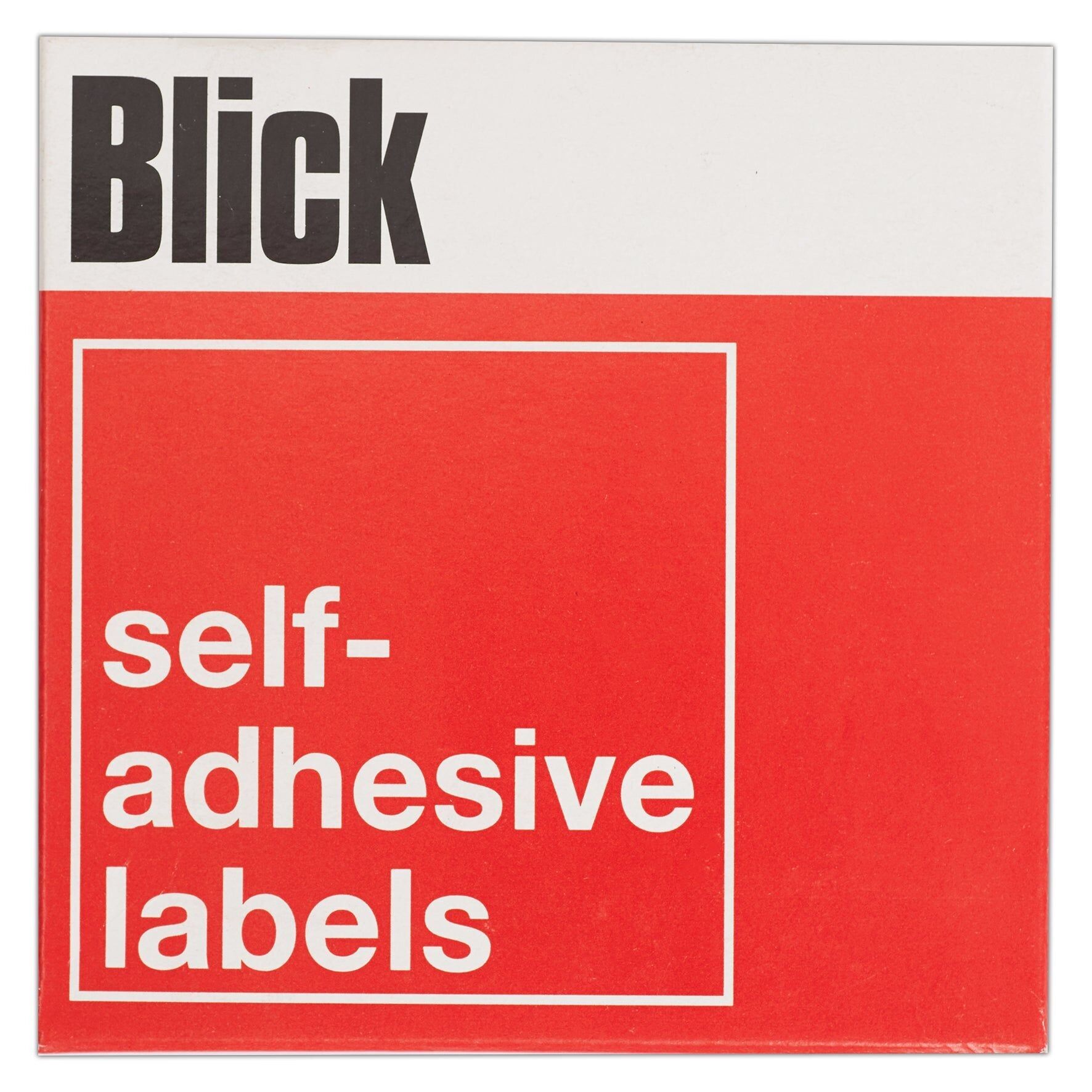 Blick Self Adhesive Stickers Dispenser Pack, 11mm x 22mm, Rectangular, White, 1920 Labels