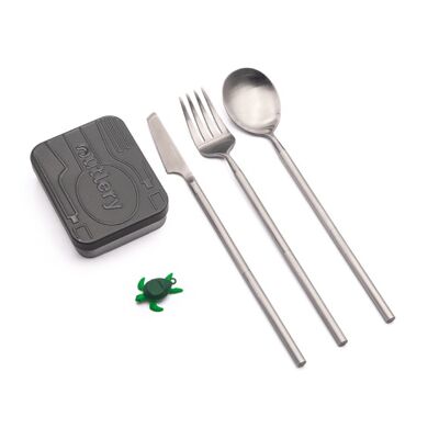 OUTRAIN Metal cutlery set for the pocket - II