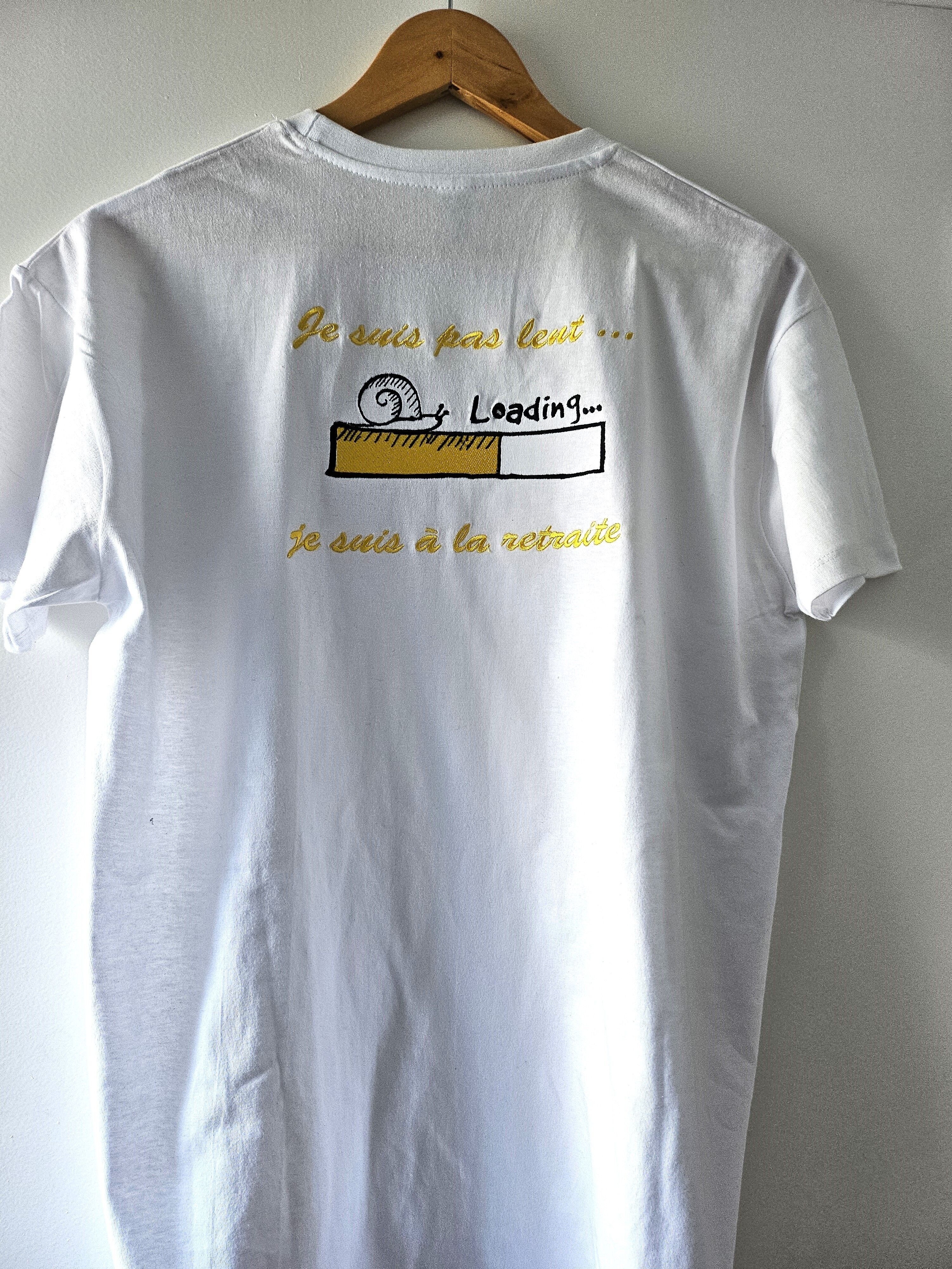 White Retirement T-shirt
