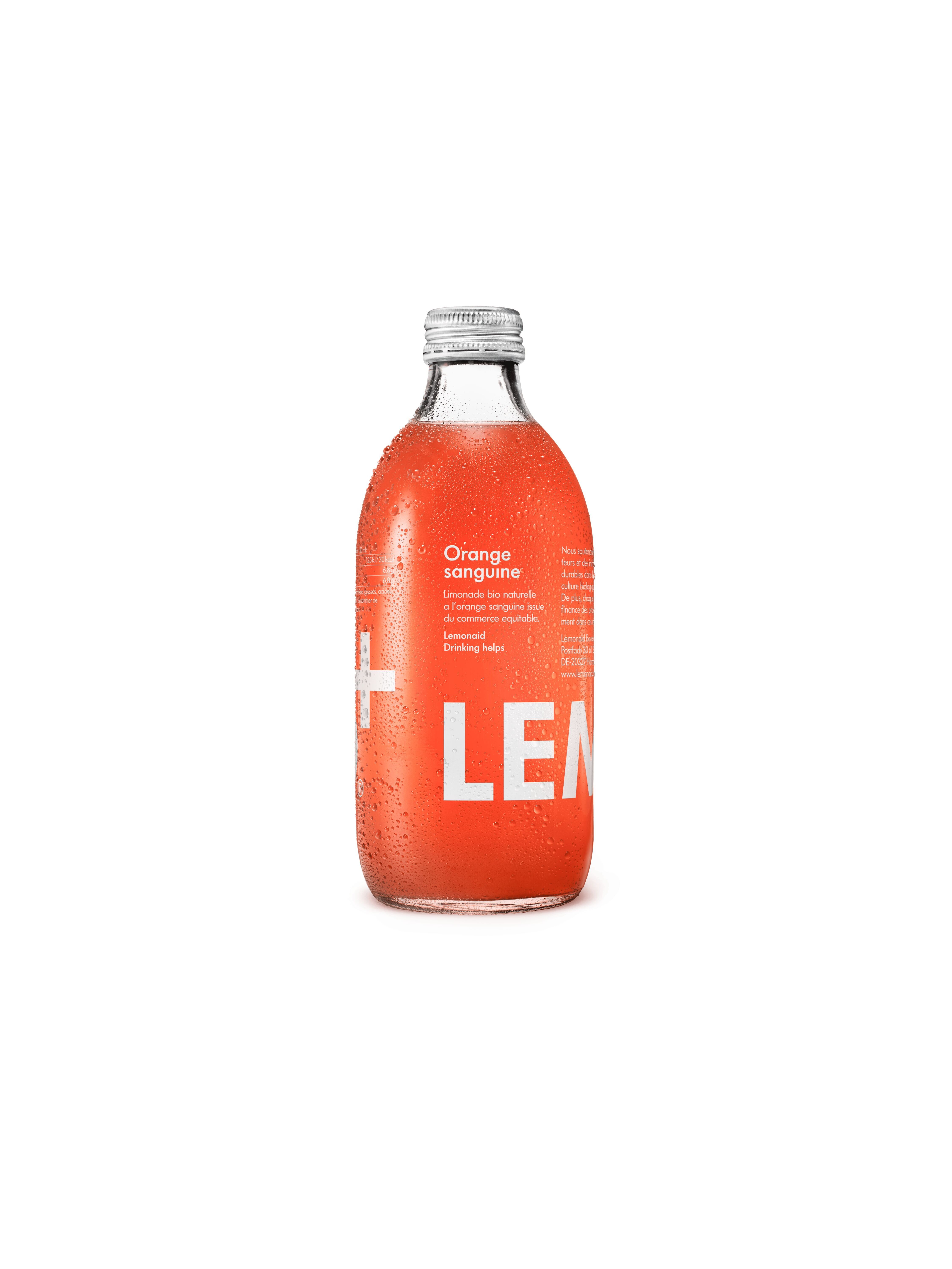 LemonAid - Naranja Sanguina - 33 cl - Orgánico y de Comercio Justo
