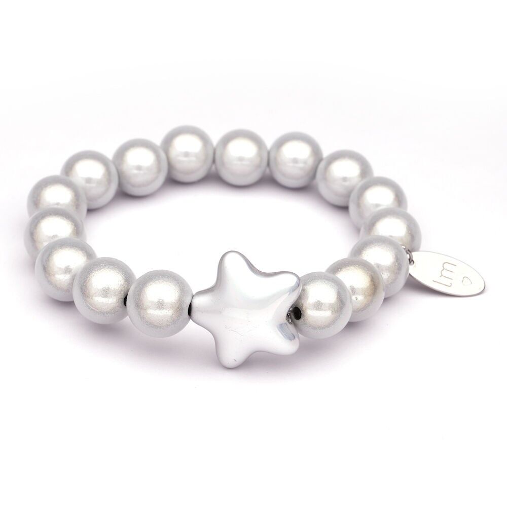 Bracciale LizzyMae Galaxy Pearl - OFFWHITE+STER-OFFWHITE 12 mm
