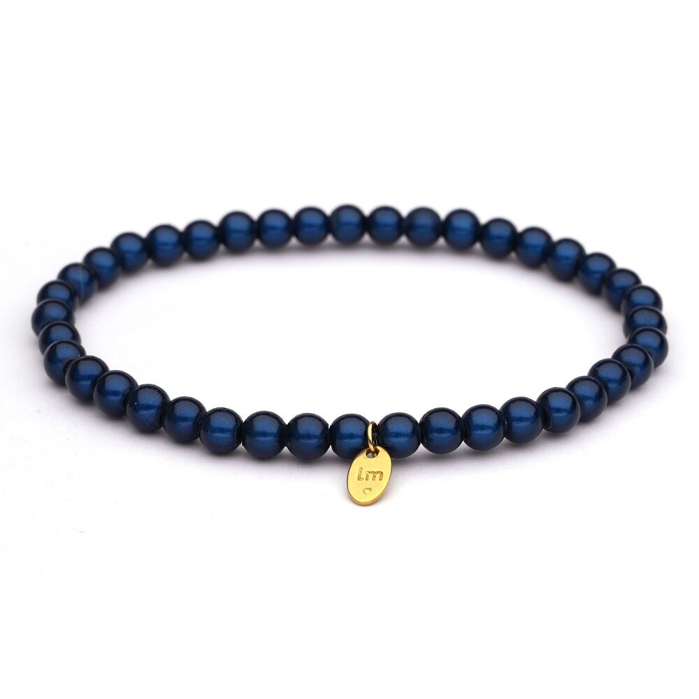Bracciale LizzyMae Galaxy Pearl - NAVY 5mm
