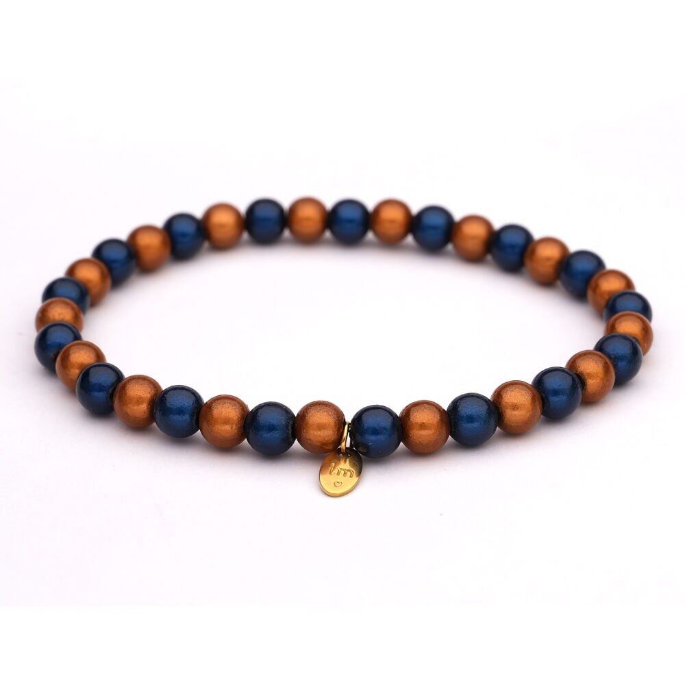 Bracciale LizzyMae Galaxy Pearl - ALizzyMaeOND-NAVY 6mm