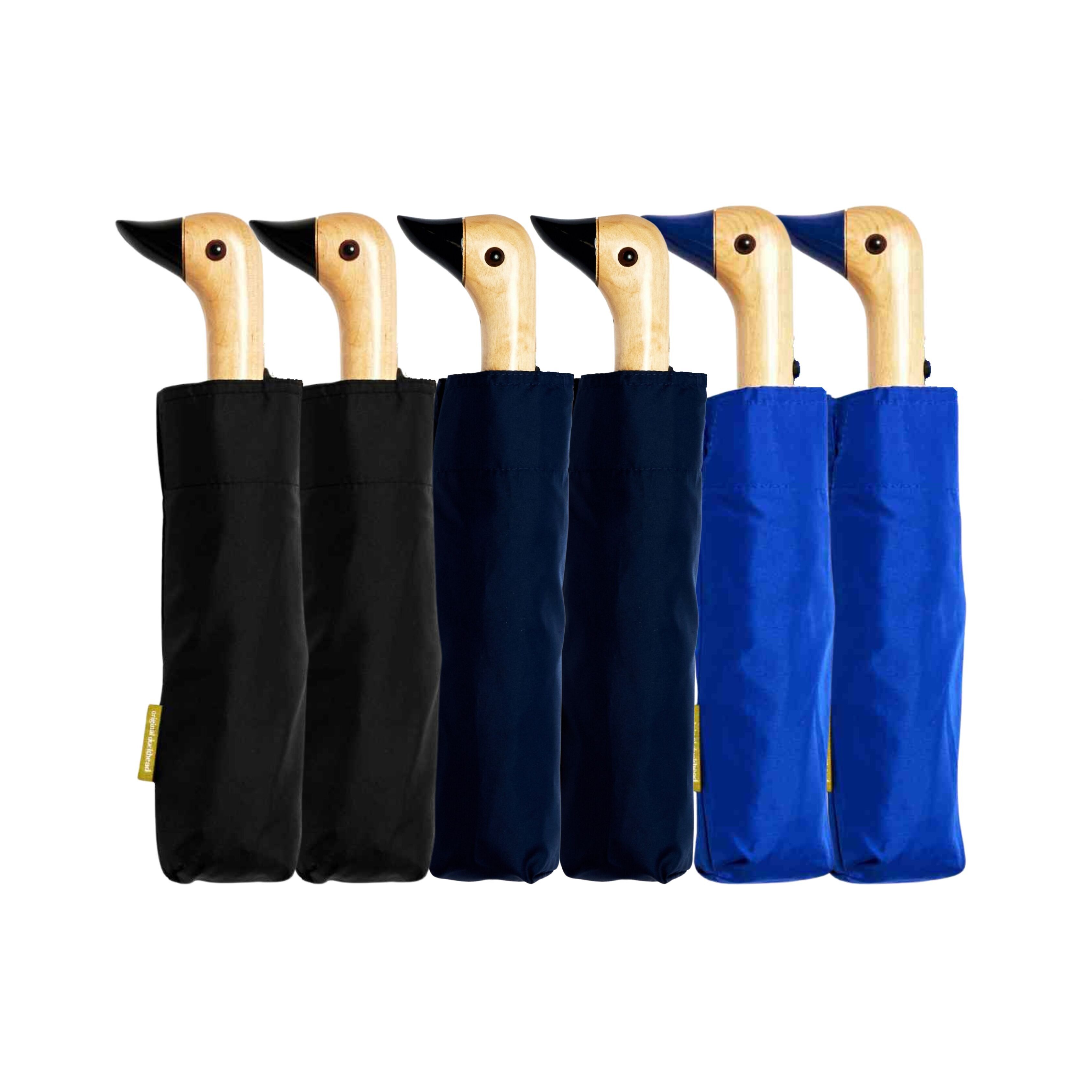 NUOVO Ombrello Multipack - Ombrelli Duck neri/blu navy/royal - 6 pezzi