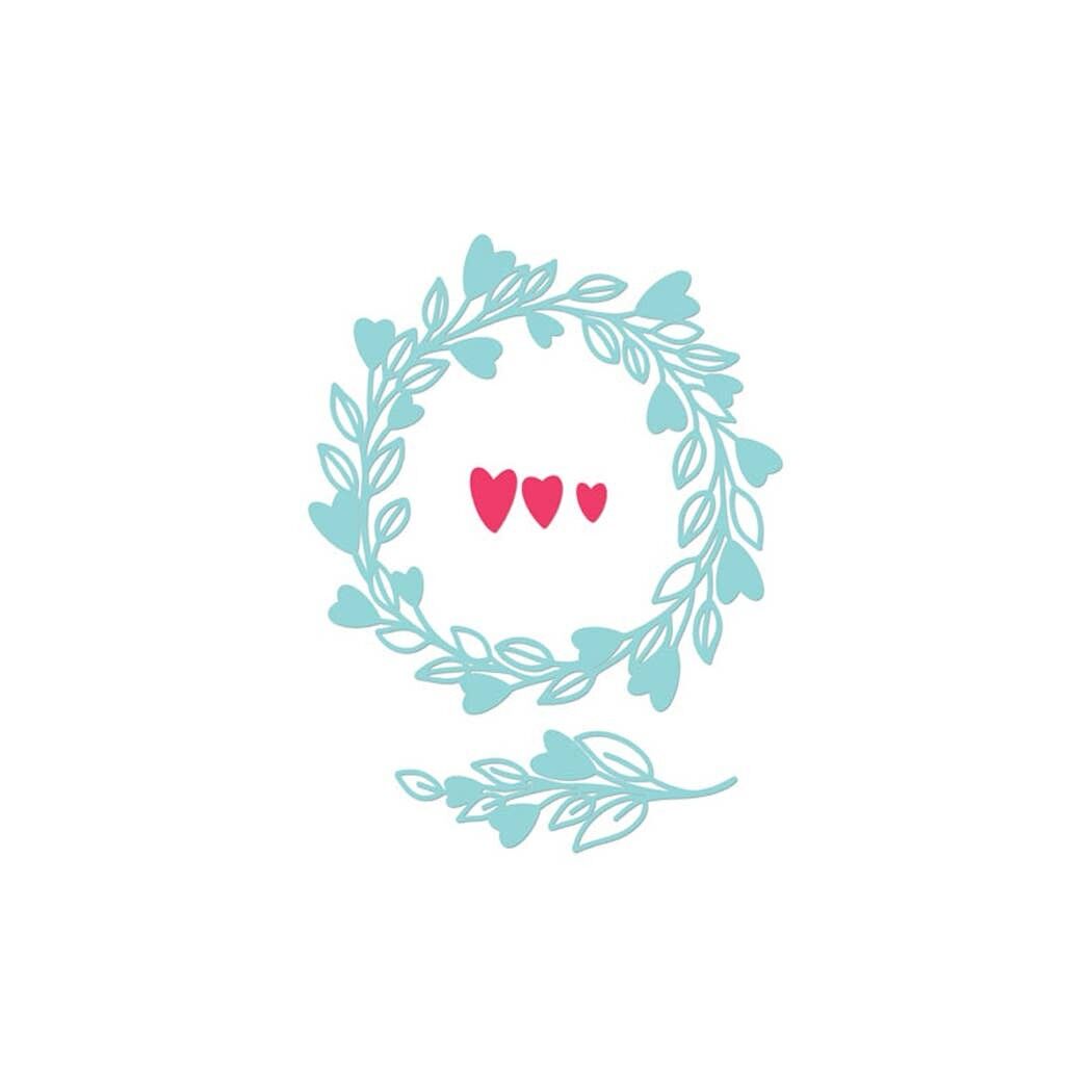 Fustelle sottili Ghirlanda Cuori