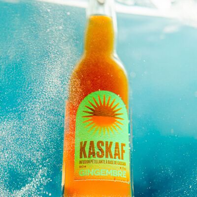 Sparkling drink - cascara infusion - Ginger - low in sugar & organic 😇 - Brewed in France 🇫🇷