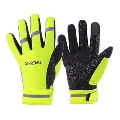 VISIO GLOVES Fluorescent yellow grip gloves for bikes and scooters