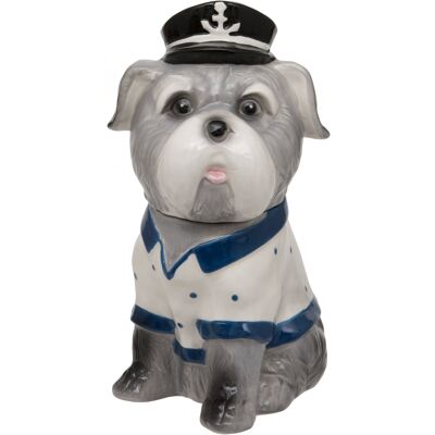 Ciondolo in ceramica raffigurante un cane di mare seduto