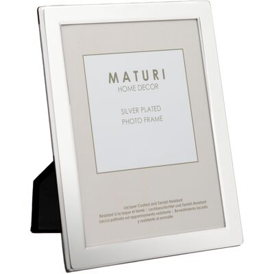 Silver Plated Flat Edge Photo Frame 5 x 7 -inch