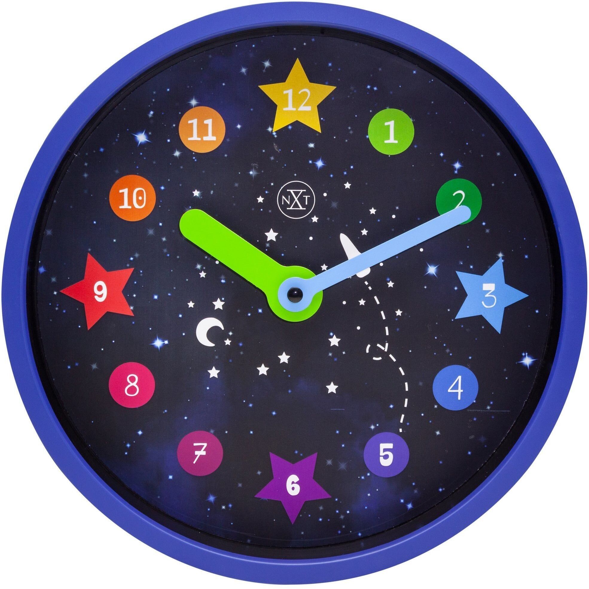 nXt- Orologio da parete - Ø 26 cm - Plastica - Nero - 'Apollo'