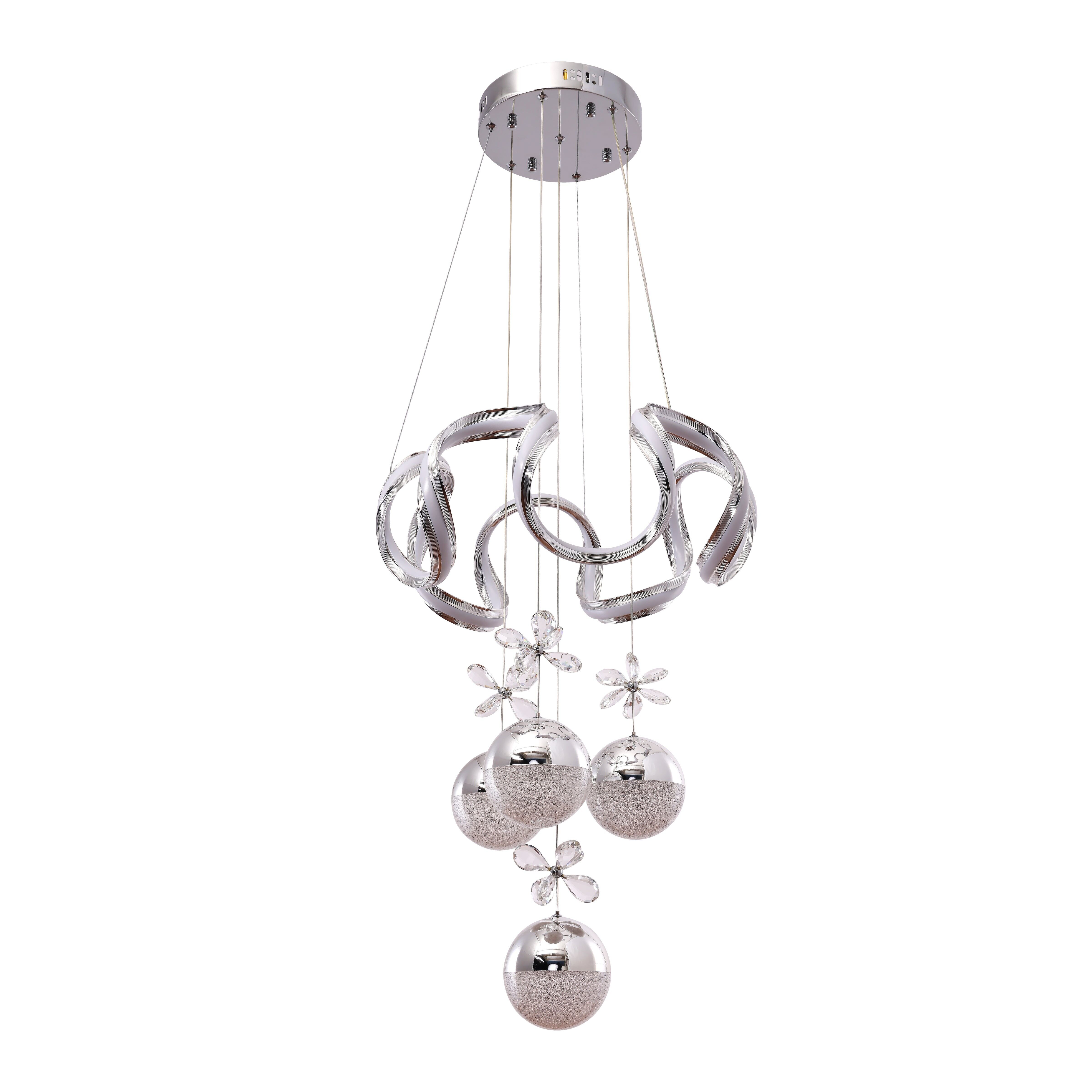 Lampada a sospensione Clove Chrome | 50 centimetri