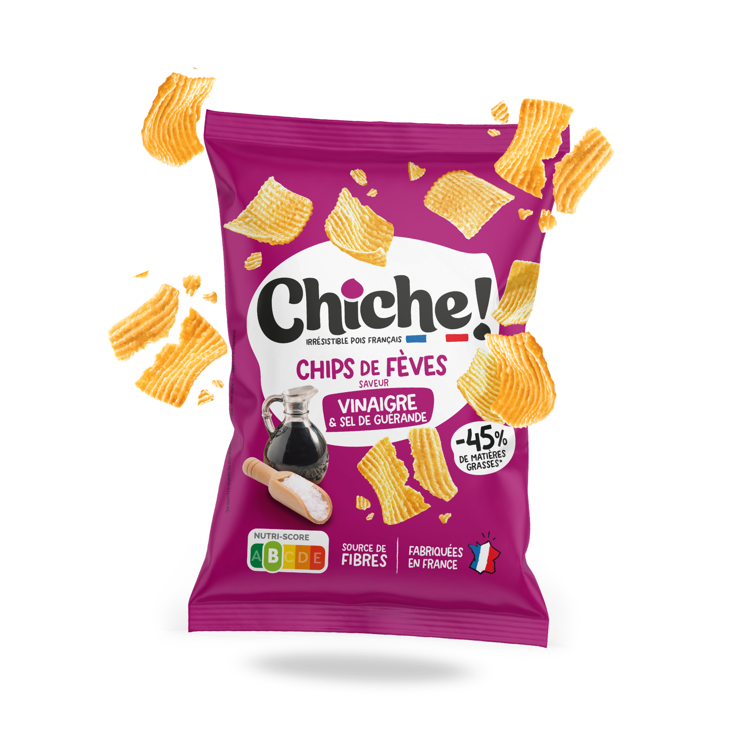 Chips de Habas - Vinagre y Sal de Guérande 100g