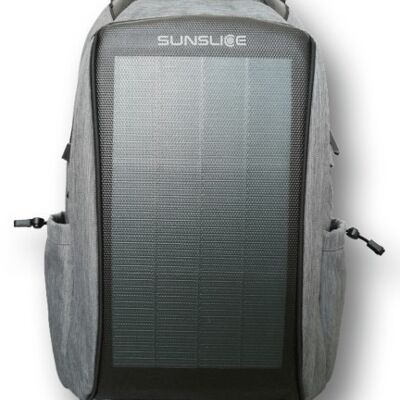 ZENITH Backpack equipped with a fixed solar panel