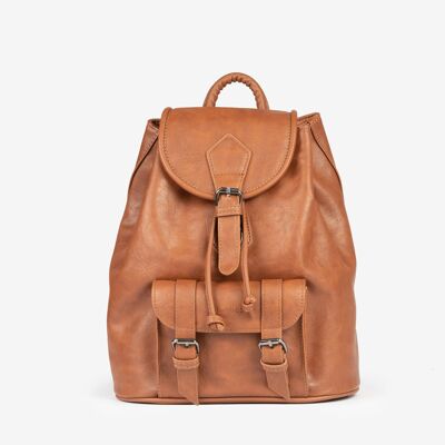 Zaino classico unisex, colore pelle