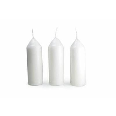 3 velas de parafina blanca para LINTERNA ORIGINAL