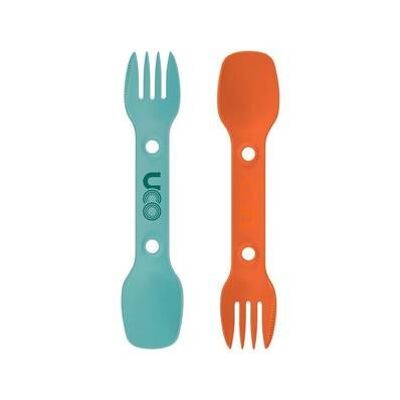 SPORK OB Juego de 2 cubiertos 3 en 1 cuchara