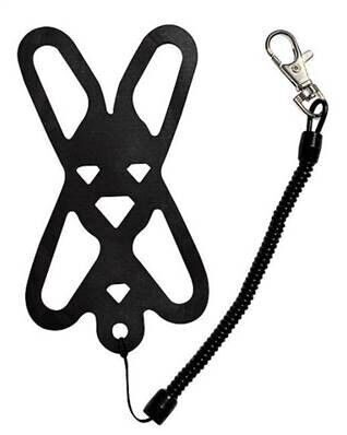 LEASH Cordino universale con moschettone e tracolla per smartphone