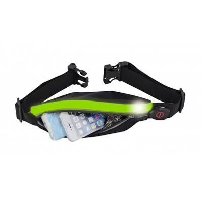 X TENS LIGHT Ceinture boa à poche extensible et fibre optique lumineuse