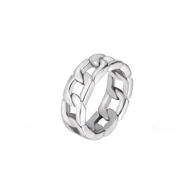 Bague en acier inoxydable Lien | Bague homme | bague femme