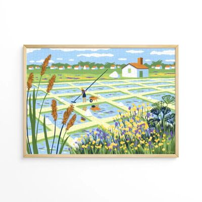 1000 piece puzzle: Salt Marshes